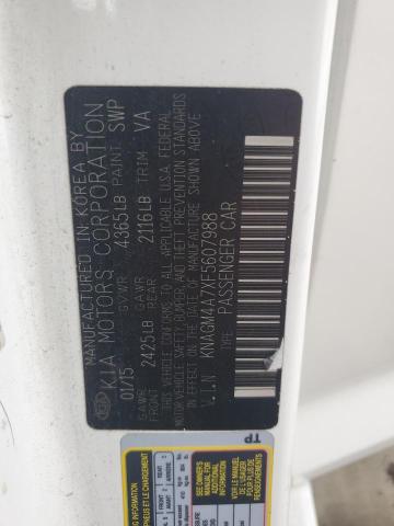 KNAGM4A7XF5607988 KIA Optima Lx
