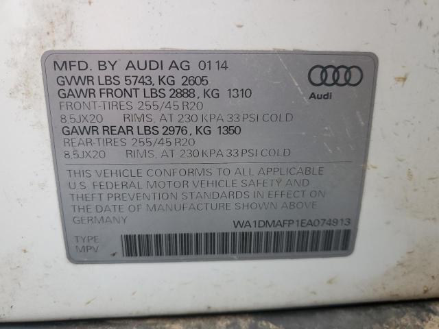 VIN WA1DMAFP1EA074913 2014 Audi Q5, Tdi Premium Plus no.13