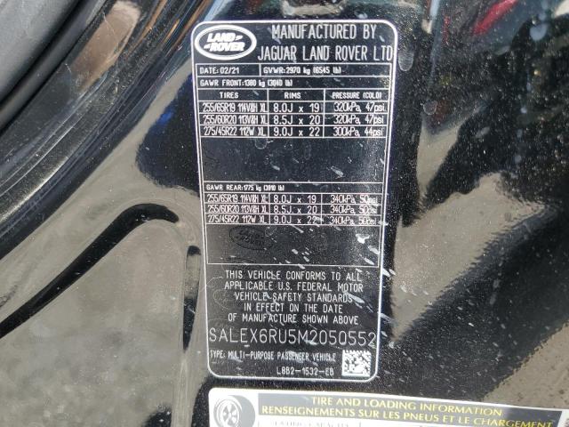 2021 LAND ROVER DEFENDER 9 - SALEX6RU5M2050552