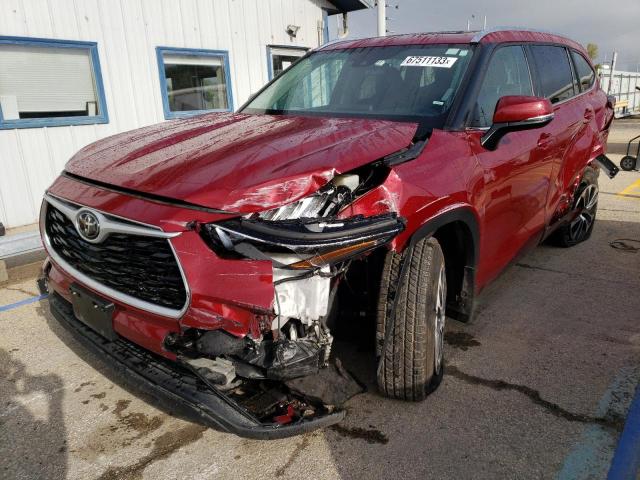 VIN 5TDGZRBH5LS019141 2020 Toyota Highlander, Xle no.1