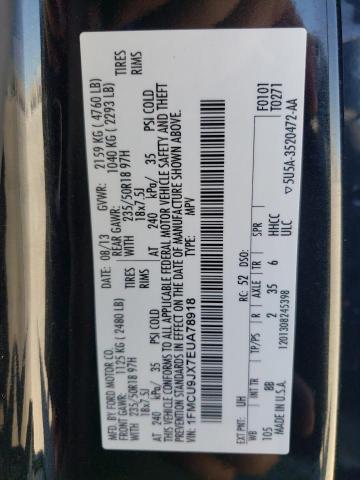 1FMCU9JX7EUA78918 Ford Escape Titanium