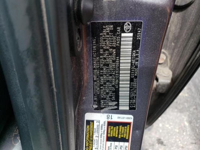 4T1BK1EB1EU106844 Toyota Avalon Base