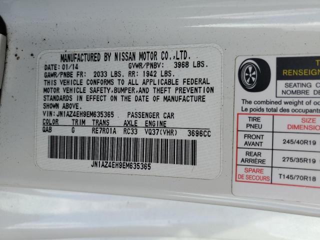 JN1AZ4EH9EM635365 Nissan 370Z BASE
