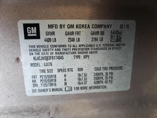 KL4CJHSB3FB174045 Buick Encore Premium