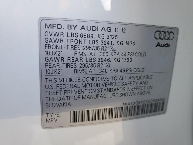 WA1DGBFE3DD009005 2013 AUDI Q7, photo no. 12