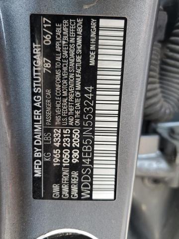 WDDSJ4EB5JN553244 Mercedes-Benz CLA 250
