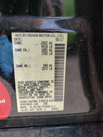 1N4BL3AP3HC280140 Nissan Altima 3.5sl