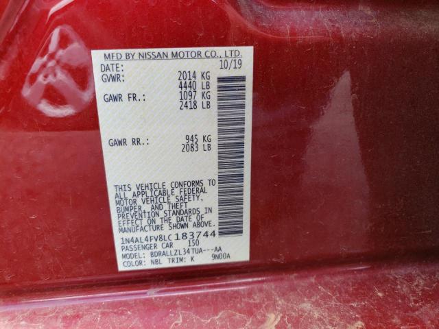 1N4AL4FV8LC183744 Nissan Altima Platinum