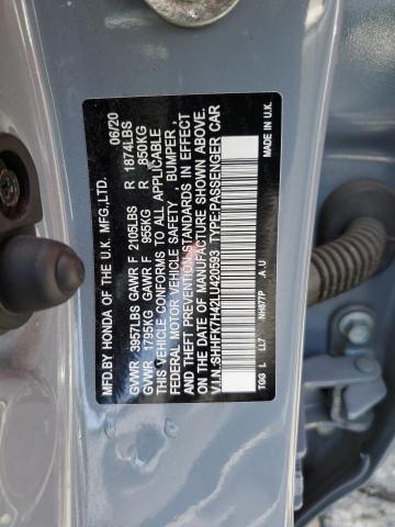 SHHFK7H42LU420593 Honda Civic Sport