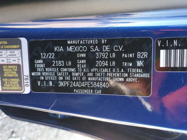 3KPF24AD4PE584840 Kia Forte LX 12