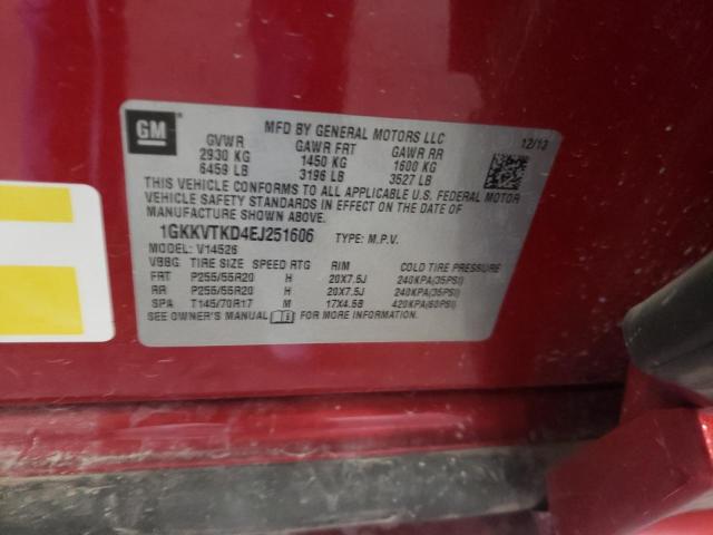 1GKKVTKD4EJ251606 GMC Acadia Denali
