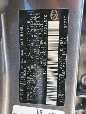 2021 TOYOTA CAMRY LE - 4T1C11AK4MU453760