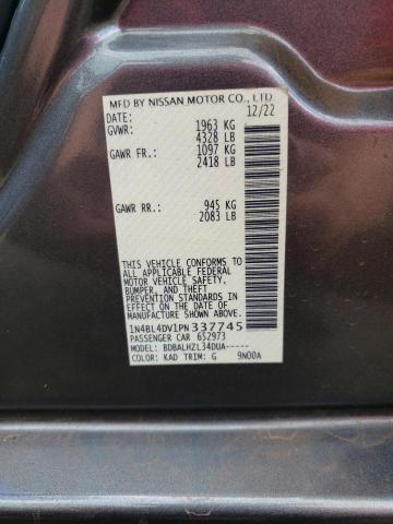 1N4BL4DV1PN337745 Nissan ALTIMA SV