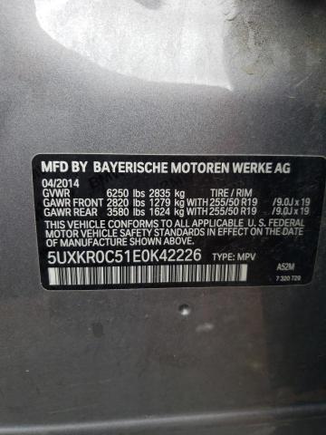 VIN 5UXKR0C51E0K42226 2014 BMW X5, Xdrive35I no.13