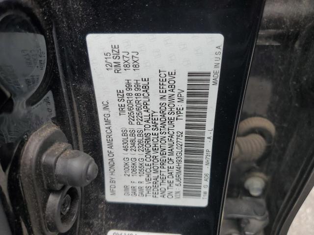 5J6RM4H93GL027752 Honda Cr-v Touring