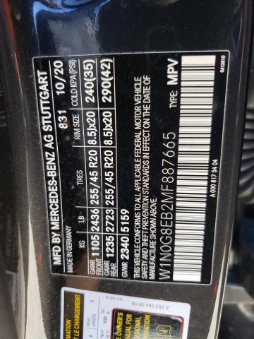 W1N0G8EB2MF887665 Mercedes-Benz Glc 300 4matic