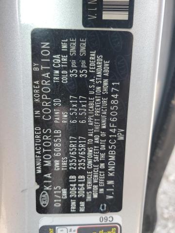 KNDMB5C14F6058471 | 2015 KIA SEDONA LX