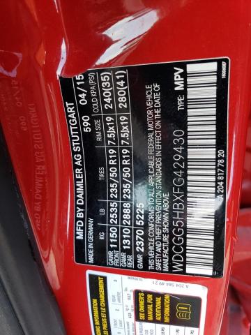 WDCGG5HBXFG429430 Mercedes-Benz GLK 350