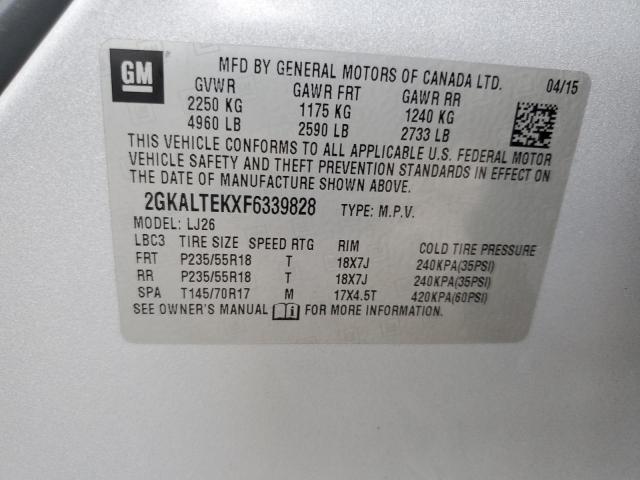 2015 GMC TERRAIN SL - 2GKALTEKXF6339828