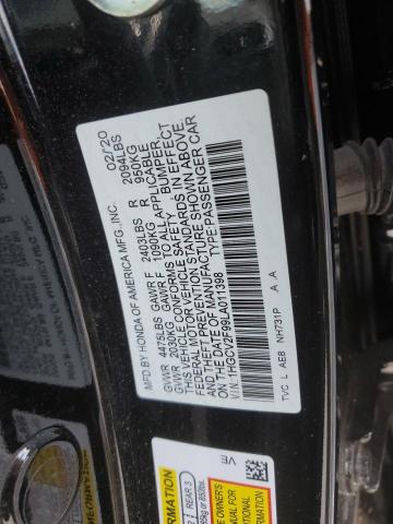 1HGCV2F99LA011398 | 2020 HONDA ACCORD TOU