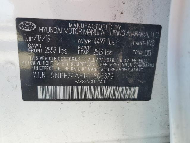 5NPE24AF1KH806879 | 2019 HYUNDAI SONATA SE