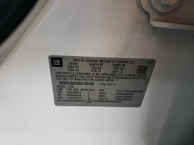2GNFLGE39G6182402 Chevrolet Equinox Ltz