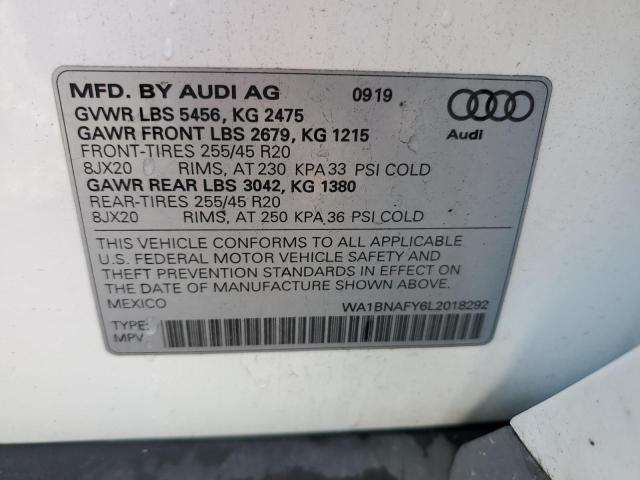 WA1BNAFY6L2018292 Audi Q5 PREMIUM 12