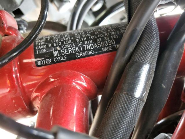 2022 KAWASAKI ER650 K - ML5EREK17NDA58330