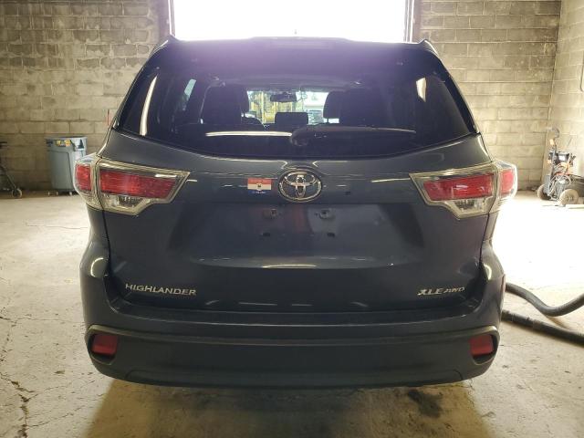 VIN 5TDJKRFH0ES055925 2014 Toyota Highlander, Xle no.6