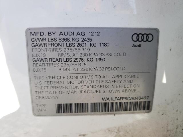 WA1LFAFP9DA048497 2013 AUDI Q5, photo no. 12