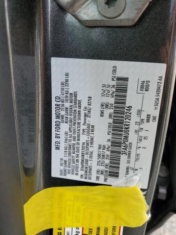 3FA6P0MU0KR120246 Ford FUSION SEL