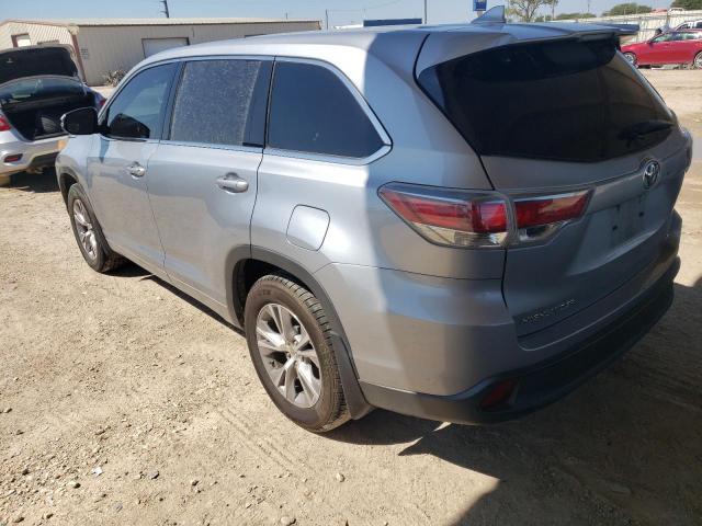 VIN 5TDBKRFH9ES039808 2014 Toyota Highlander, LE no.2