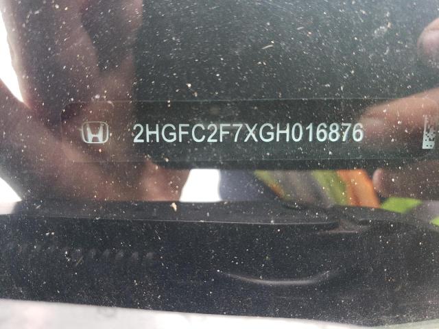 2016 HONDA CIVIC EX - 2HGFC2F7XGH016876