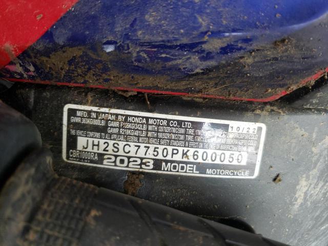 2023 HONDA CBR1000 RA - JH2SC7750PK600050