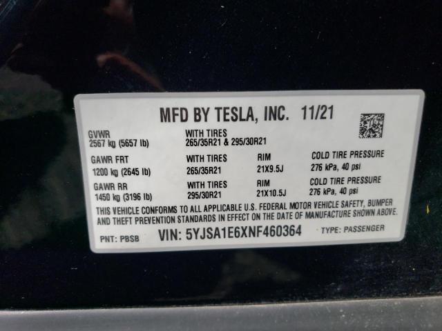 5YJSA1E6XNF460364 Tesla Model S  12