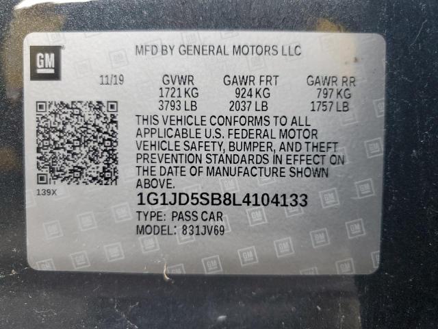 1G1JD5SB8L4104133 Chevrolet Sonic LT 10