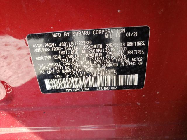 JF2SKAUC2MH502305 Subaru Forester Limited