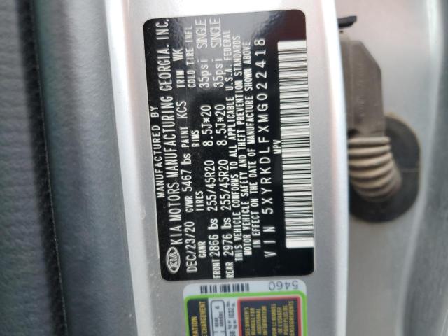 5XYRKDLFXMG022418 KIA SORENTO SX