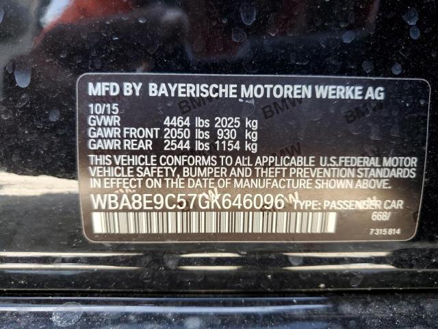 WBA8E9C57GK646096 BMW 328 I Sulev