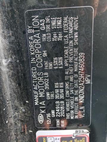 2017 KIA SOUL - KNDJN2A25H7460839