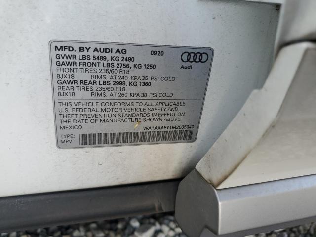 WA1AAAFY1M2005040 Audi Q5 PREMIUM 10