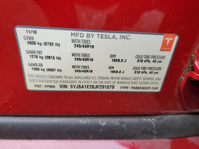 5YJSA1E28JF291579 Tesla MODEL S