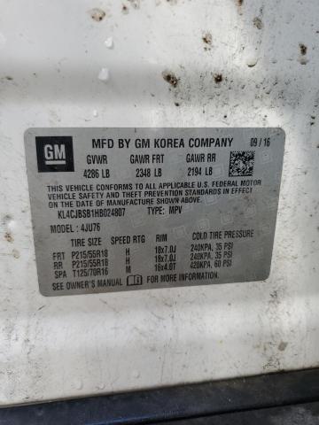 KL4CJBSB1HB024807 Buick Encore Preferred Ii