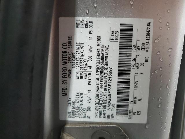2015 FORD TRANSIT CO - NM0GE9F78F1215697