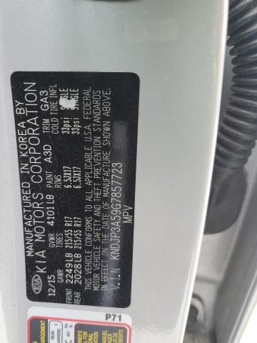  KIA SOUL 2016 Сріблястий