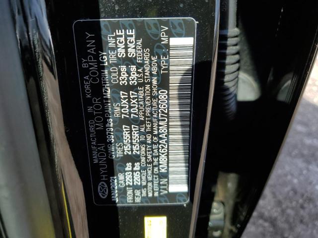 2021 HYUNDAI KONA SEL P - KM8K62AA8MU726080