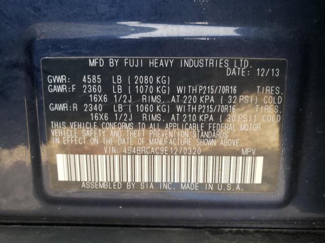 4S4BRCAC9E1270320 Subaru Outback 2.5i