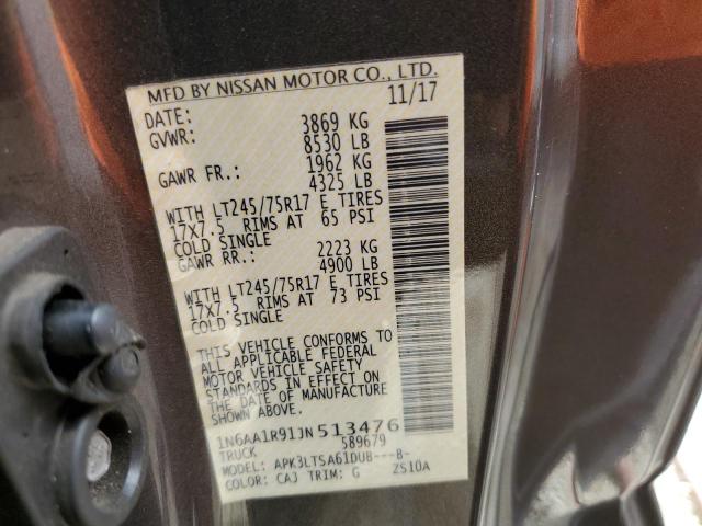 1N6AA1R91JN513476 Nissan TITAN XD S