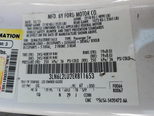 3LN6L2LU2ER811653 Lincoln MKZ HYBRID
