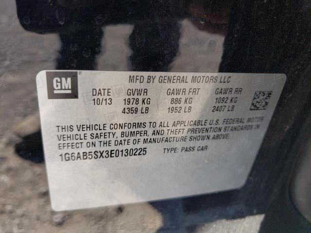 1G6AB5SX3E0130225 Cadillac ATS LUXURY